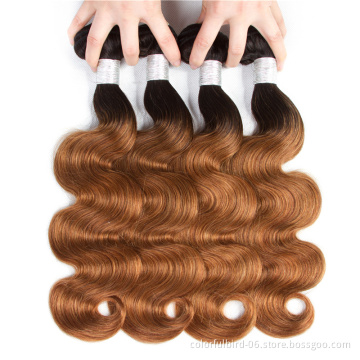 Ombre Brazilian Body Wave bundles 100% Human Hair 22 26 30inch 1B/30 Colored For Black Women Remy hair